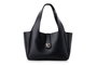 Vince Camuto Bolso de Mano Black Elegante y Versátil para Mujer, Bolso Negro de Piel de Polivinilo con Amplio Espacio Interior y Múltiples Bolsillos